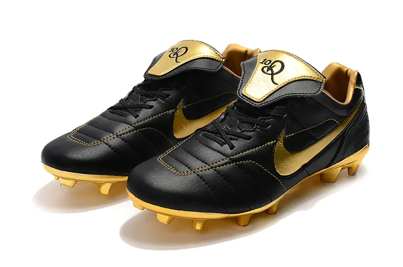 Nike Tiempo Legend 7 R10 Elite FG - Black/Shiny Gold/Glossy Black