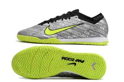 Nike Air Zoom Mercurial Vapor 15 Elite IC - Gray/Neon Green/Black