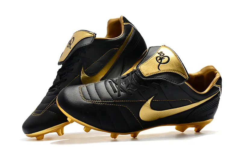 Nike Tiempo Legend 7 R10 Elite FG - Black/Shiny Gold/Glossy Black