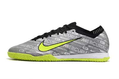 Nike Air Zoom Mercurial Vapor 15 Elite IC - Gray/Neon Green/Black