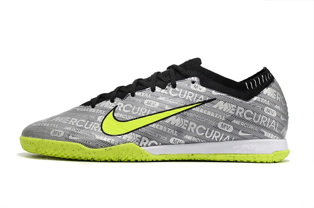 Nike Air Zoom Mercurial Vapor 15 Elite IC - Gray/Neon Green/Black