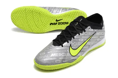 Nike Air Zoom Mercurial Vapor 15 Elite IC - Gray/Neon Green/Black