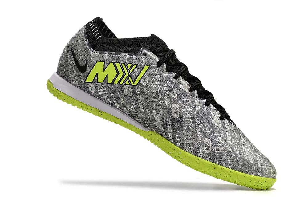 Nike Air Zoom Mercurial Vapor 15 Elite IC - Gray/Neon Green/Black