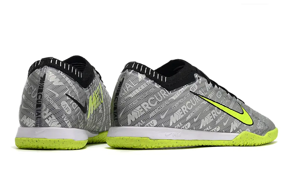 Nike Air Zoom Mercurial Vapor 15 Elite IC - Gray/Neon Green/Black
