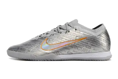 Nike Air Zoom Mercurial Vapor 15 Elite IC - Silver/Metallic Silver/Neon Orange
