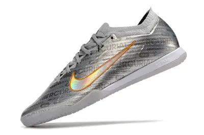Nike Air Zoom Mercurial Vapor 15 Elite IC - Silver/Metallic Silver/Neon Orange