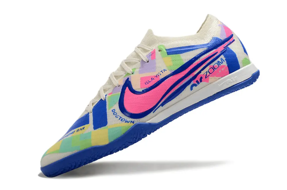 Nike Air Zoom Mercurial Vapor 15 Elite IC - Blue/Neon Pink/Soft Green
