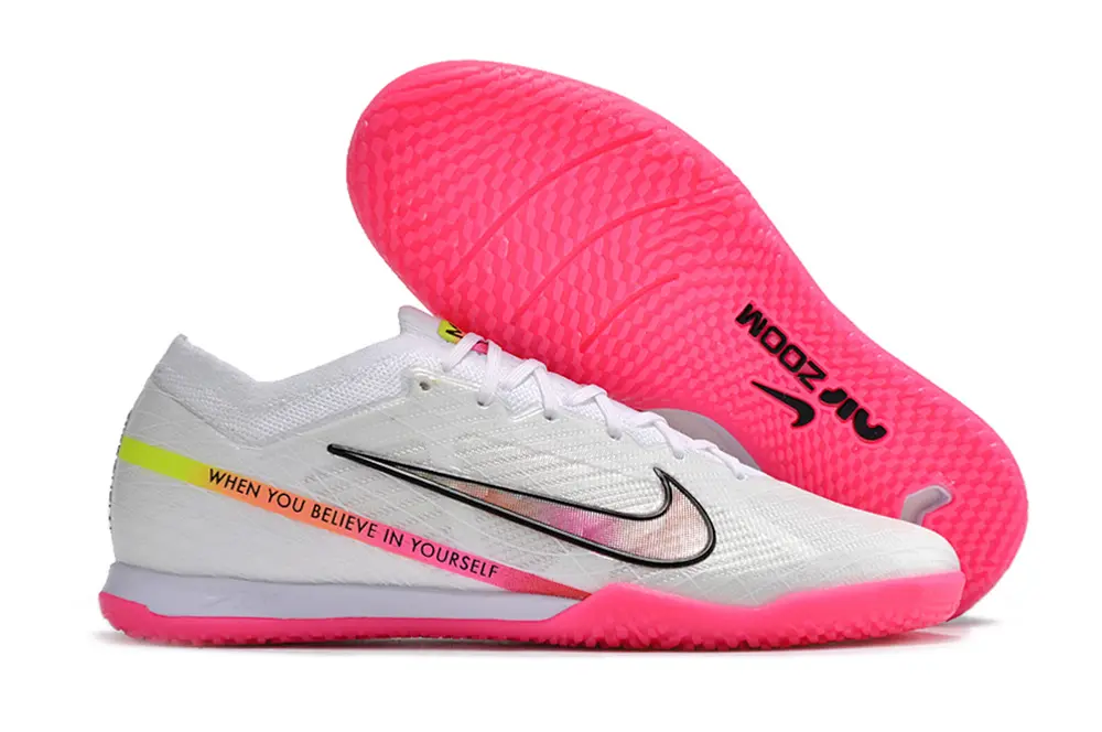 Nike Air Zoom Mercurial Vapor 15 Elite IC - White/Pink Glow/Black Shadow