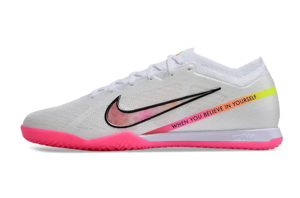 Nike Air Zoom Mercurial Vapor 15 Elite IC - White/Pink Glow/Black Shadow