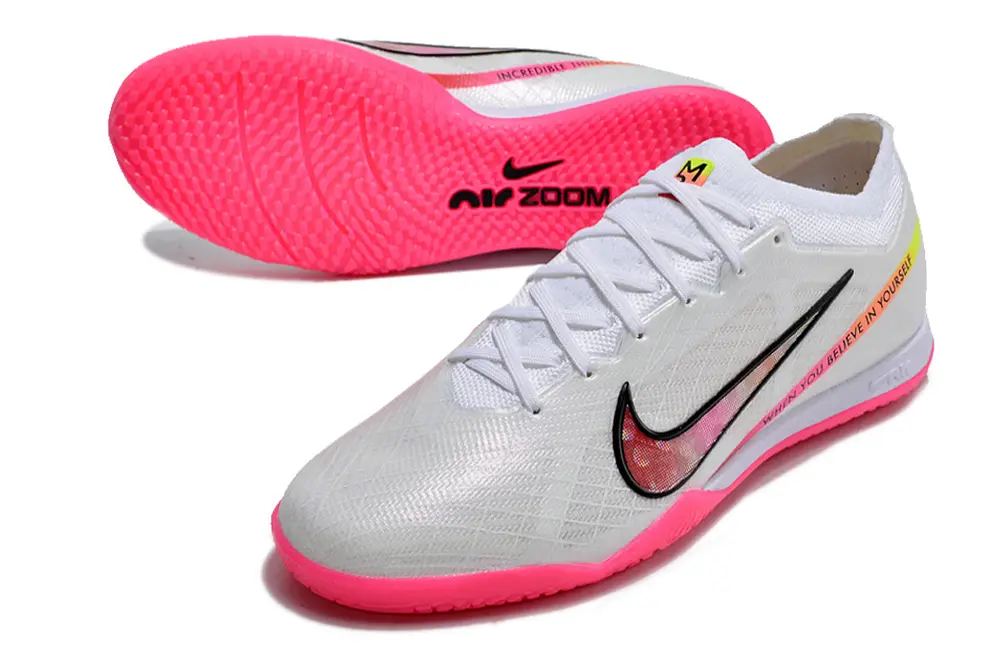 Nike Air Zoom Mercurial Vapor 15 Elite IC - White/Pink Glow/Black Shadow