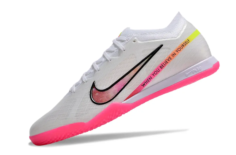 Nike Air Zoom Mercurial Vapor 15 Elite IC - White/Pink Glow/Black Shadow
