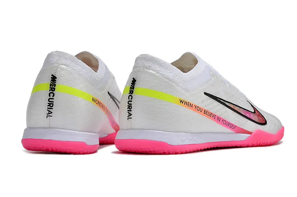 Nike Air Zoom Mercurial Vapor 15 Elite IC - White/Pink Glow/Black Shadow