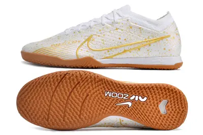 Nike Air Zoom Mercurial Vapor 15 Elite IC - White/Golden Splash/Amber Accents