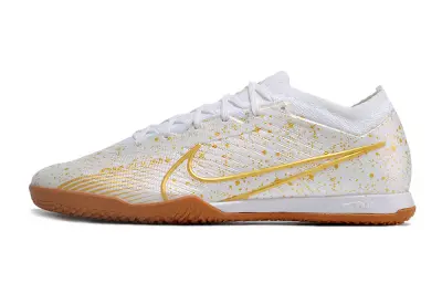 Nike Air Zoom Mercurial Vapor 15 Elite IC - White/Golden Splash/Amber Accents