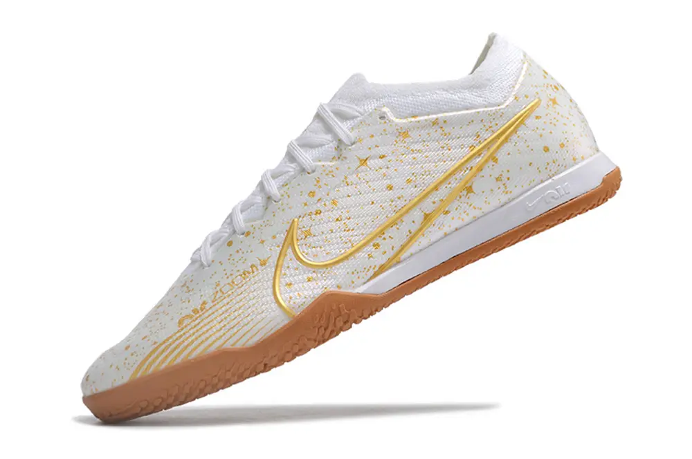 Nike Air Zoom Mercurial Vapor 15 Elite IC - White/Golden Splash/Amber Accents