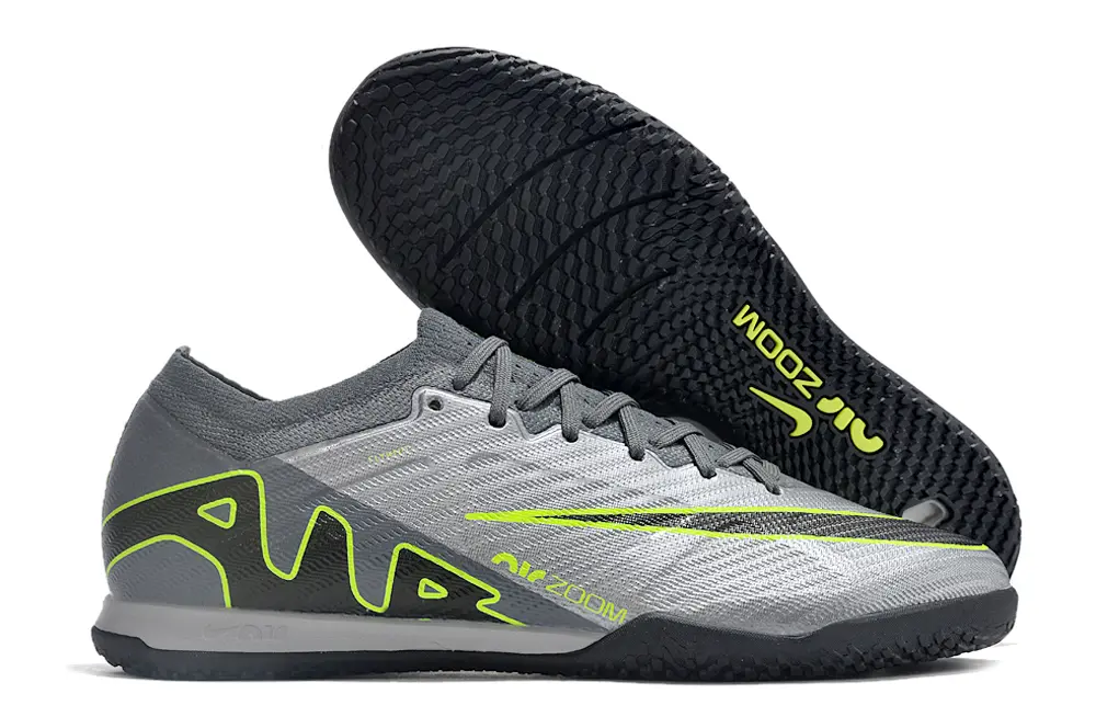 Nike Air Zoom Mercurial Vapor 15 Elite IC - Grey/Electric Lime/Charcoal