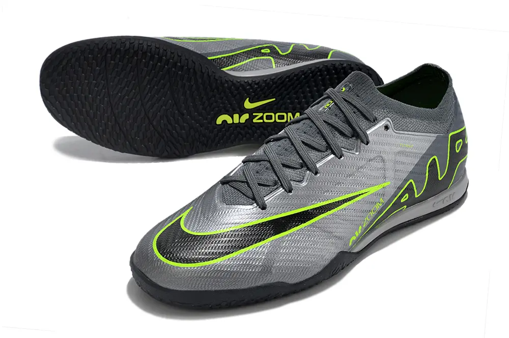 Nike Air Zoom Mercurial Vapor 15 Elite IC - Grey/Electric Lime/Charcoal