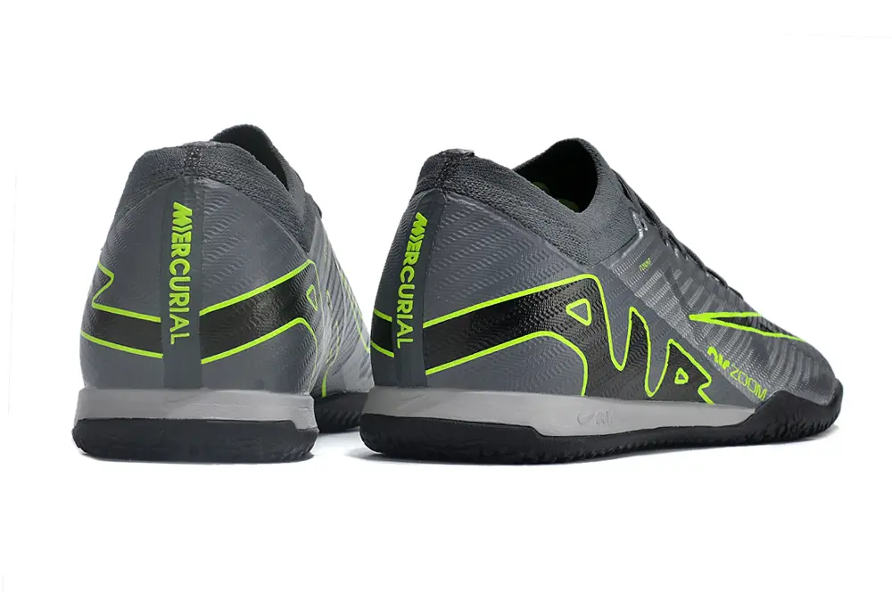 Nike Air Zoom Mercurial Vapor 15 Elite IC - Grey/Electric Lime/Charcoal