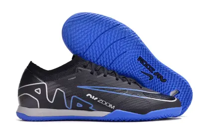Nike Air Zoom Mercurial Vapor 15 Elite IC - Black/Electric Blue/Metallic Silver