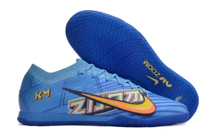 Mbappé x Nike Air Zoom Mercurial Vapor 15 Elite IC - Blue/Electric Blue/Tangerine Flash