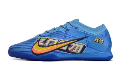 Mbappé x Nike Air Zoom Mercurial Vapor 15 Elite IC - Blue/Electric Blue/Tangerine Flash