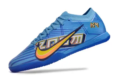 Mbappé x Nike Air Zoom Mercurial Vapor 15 Elite IC - Blue/Electric Blue/Tangerine Flash