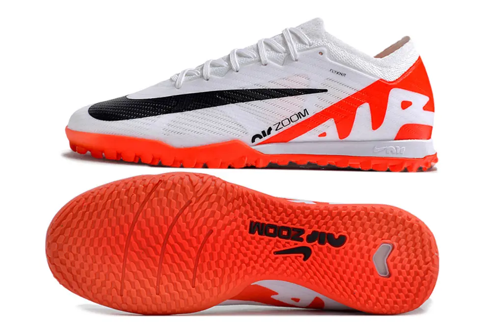 Nike Air Zoom Mercurial Vapor 15 Elite IC - White/Fiery Orange/Jet Black