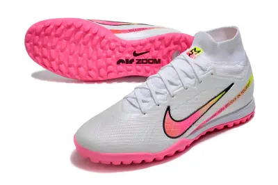 Nike Air Zoom Mercurial Superfly 9 Elite TF - White/Neon Pink/Accent Yellow