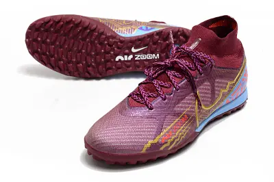 Nike Air Zoom Mercurial Superfly 9 Elite TF - Burgundy/Electric Blue/Bright Red