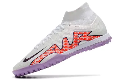 Nike Air Zoom Mercurial Superfly 9 Elite TF - White/Tangerine Blaze/Lavender Mist