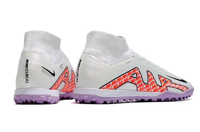 Nike Air Zoom Mercurial Superfly 9 Elite TF - White/Tangerine Blaze/Lavender Mist