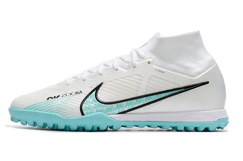 Nike Air Zoom Mercurial Superfly 9 Elite TF - White/Aqua Breeze/Black