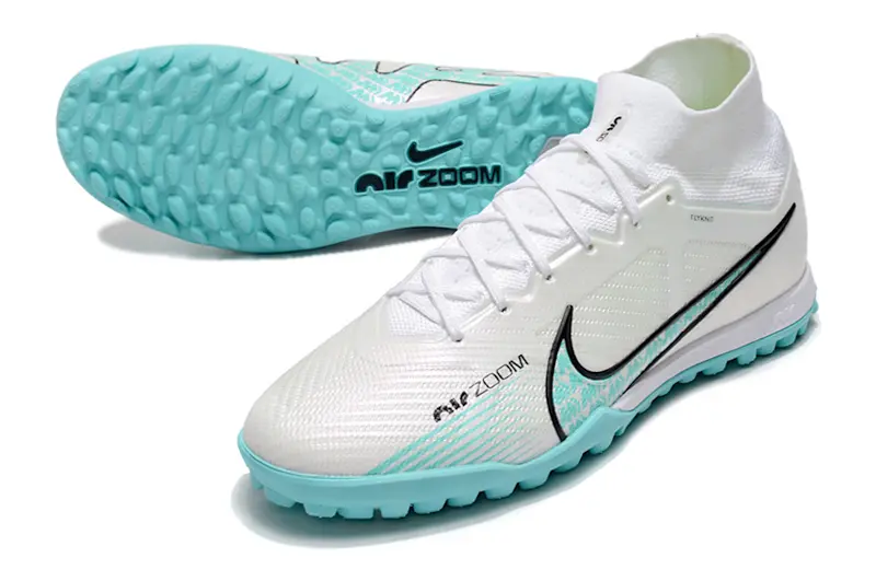 Nike Air Zoom Mercurial Superfly 9 Elite TF - White/Aqua Breeze/Black