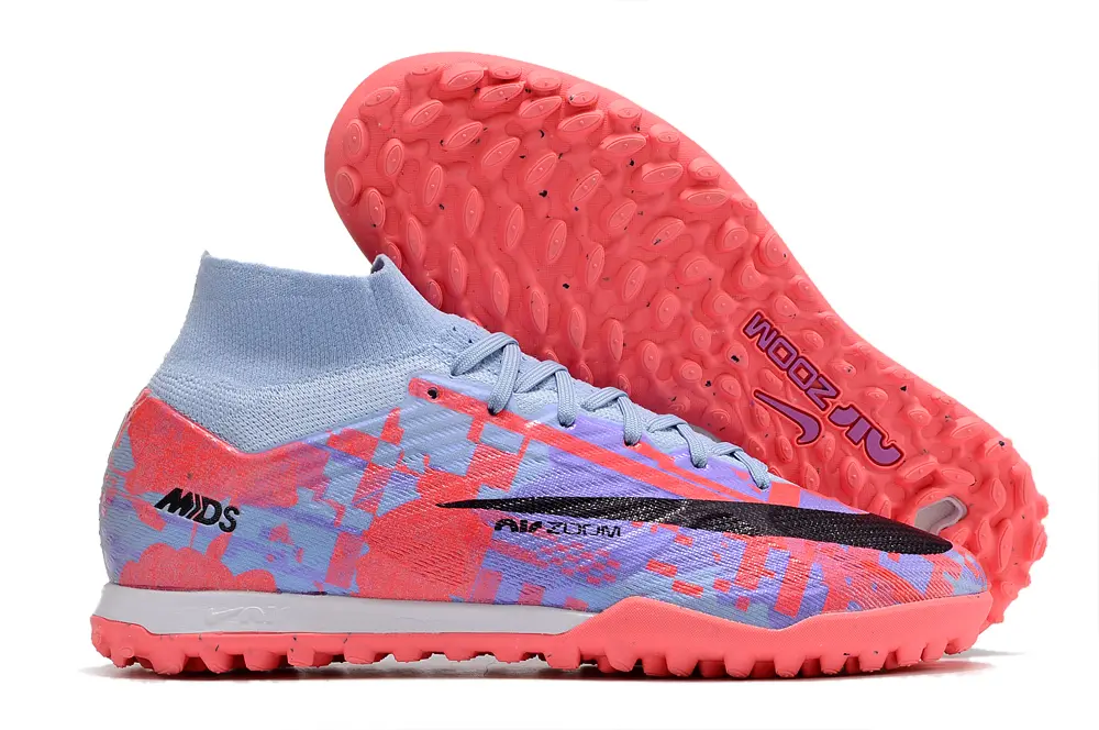 Nike Air Zoom Mercurial Superfly 9 Elite TF - Blue/Fiery Coral/Soft Lilac