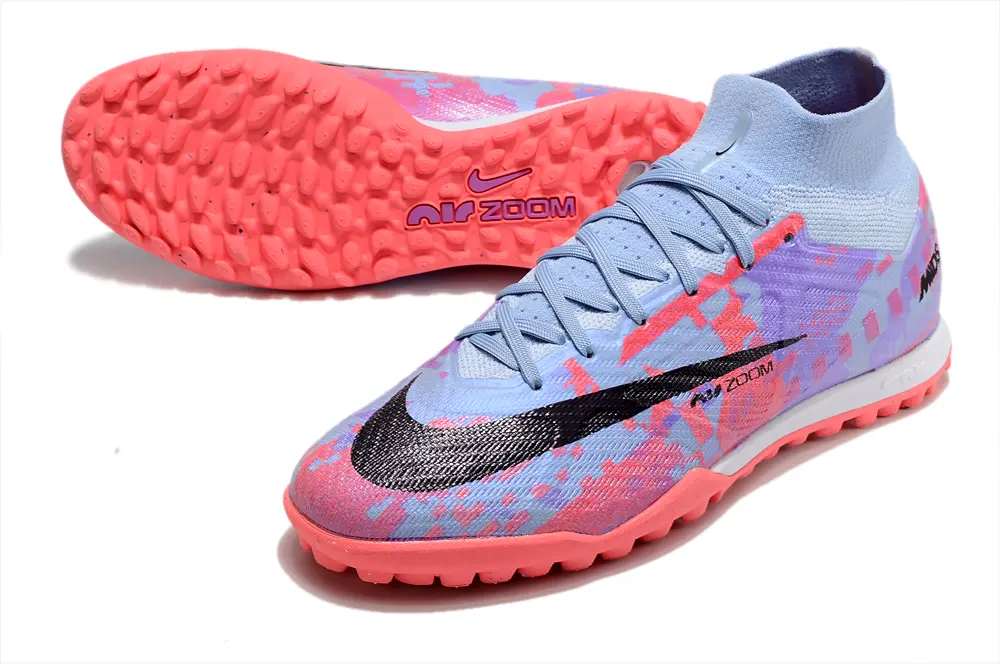 Nike Air Zoom Mercurial Superfly 9 Elite TF - Blue/Fiery Coral/Soft Lilac