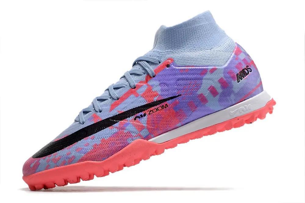 Nike Air Zoom Mercurial Superfly 9 Elite TF - Blue/Fiery Coral/Soft Lilac