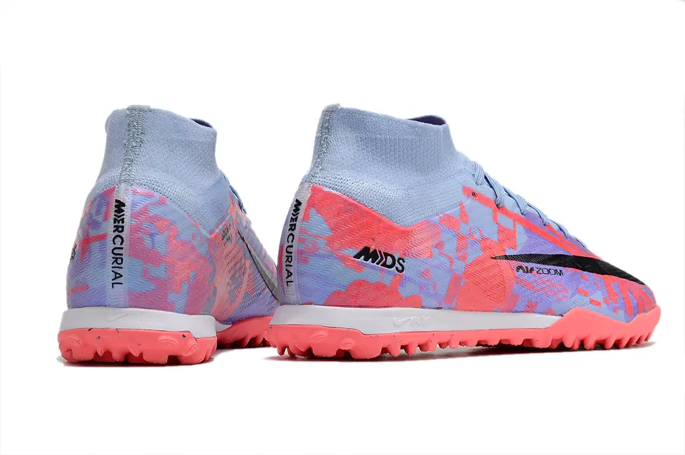 Nike Air Zoom Mercurial Superfly 9 Elite TF - Blue/Fiery Coral/Soft Lilac