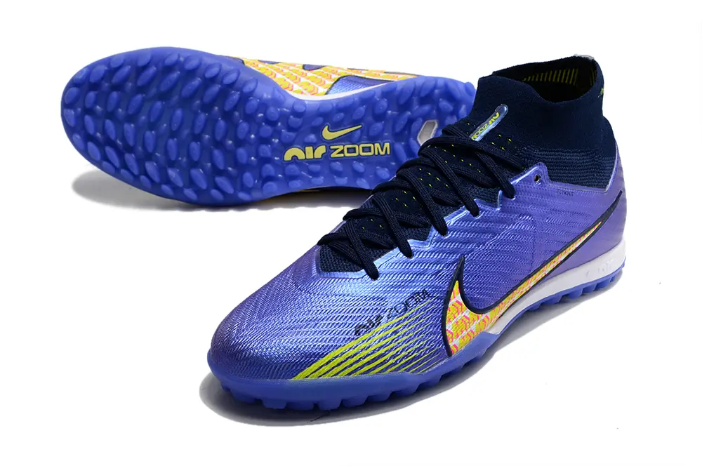 Nike Air Zoom Mercurial Superfly 9 Elite TF - Purple/Electric Yellow/Sapphire Blue