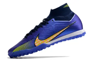 Nike Air Zoom Mercurial Superfly 9 Elite TF - Purple/Electric Yellow/Sapphire Blue