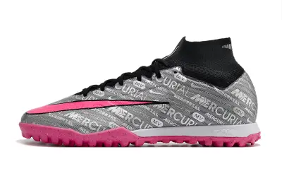 Nike Air Zoom Mercurial Superfly 9 Elite TF - Gray/Neon Pink/Steel Gray