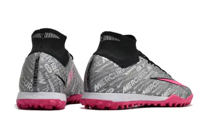 Nike Air Zoom Mercurial Superfly 9 Elite TF - Gray/Neon Pink/Steel Gray