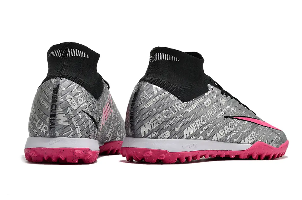 Nike Air Zoom Mercurial Superfly 9 Elite TF - Gray/Neon Pink/Steel Gray