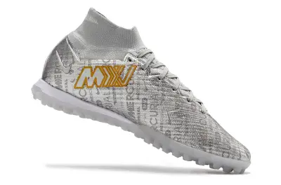 Nike Air Zoom Mercurial Superfly 9 Elite TF - Silver/Iridescent Gold/White