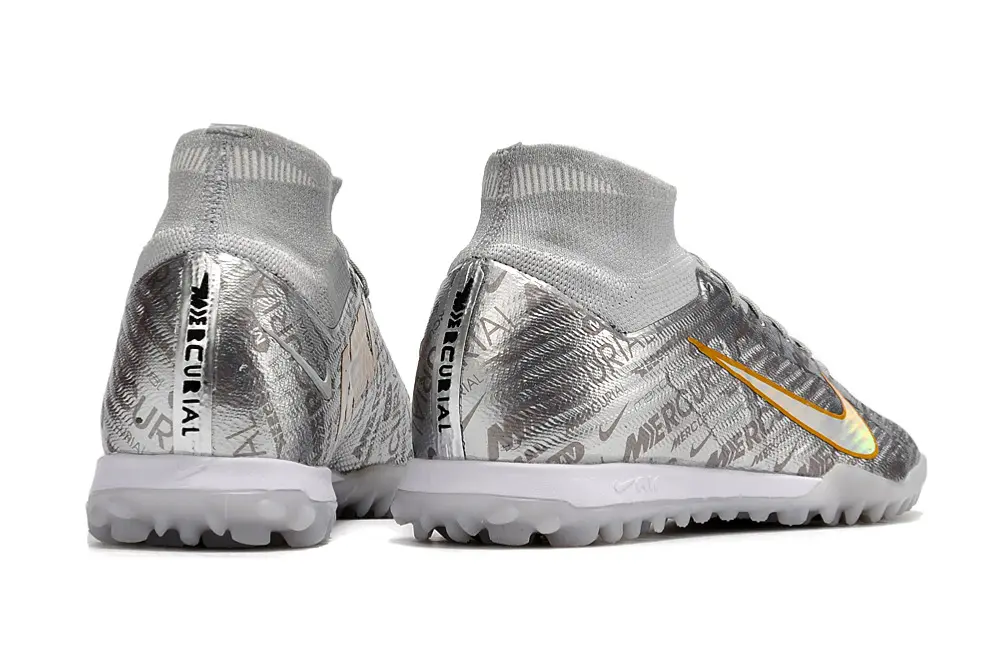 Nike Air Zoom Mercurial Superfly 9 Elite TF - Silver/Iridescent Gold/White