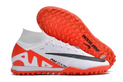 Nike Air Zoom Mercurial Superfly 9 Elite TF - White/Bright Orange/Black