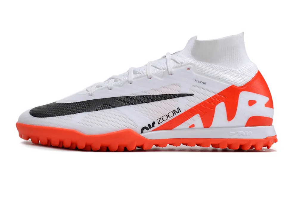 Nike Air Zoom Mercurial Superfly 9 Elite TF - White/Bright Orange/Black