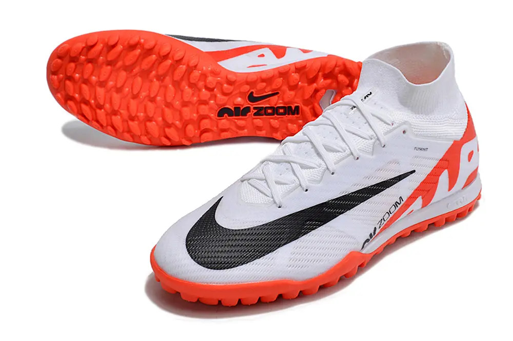 Nike Air Zoom Mercurial Superfly 9 Elite TF - White/Bright Orange/Black