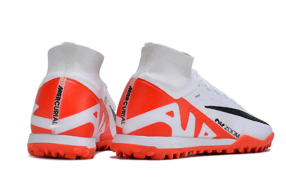Nike Air Zoom Mercurial Superfly 9 Elite TF - White/Bright Orange/Black