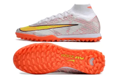 Nike Air Zoom Mercurial Superfly 9 Elite TF - White/Vibrant Orange/Electric Yellow