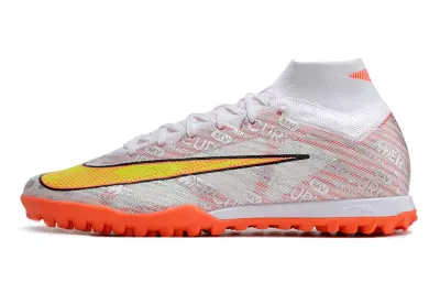 Nike Air Zoom Mercurial Superfly 9 Elite TF - White/Vibrant Orange/Electric Yellow